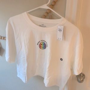 New Hollister Pride Here Together Crop Top